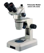 BIOMEDICAL 7:1 Zoom  feature Greenough optical system for high quality imaging. Available in binocular or camera ready trinocular.