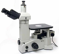 Meiji IM7000 Inverted Microscope - Inverted metallurgical microscope, cross-section microscope, semiconductor microscope, metal grain microscope, Plan infinity corrected long working distance optics. Koehler illumination. Lifetime warranty.