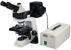 BIOMEDICAL Compound  microscope models for life sciences, laboratory, clinical, veterinary, viticulture. Phase contrast, dark field, bright field, POL, fluorescence. Inverted and upright models configured to customer needs. Labomed, Meiji, Olympus