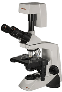 Labomed LX400 Laboratory Digital Microscope  laboratory and research biological microscope with integrated 3.0 megapixel or 5.0 megapixel digital camera. Options include phase contrast, POL, darkfield, or EPI-fluorescence